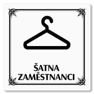 Šatna zaměstnanci, 80x80mm, bílá, Nebraska